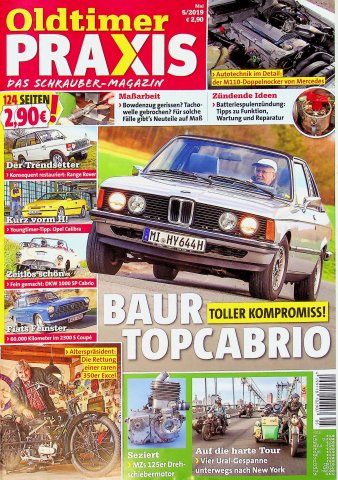 Deckblatt Oldtimer Praxis (05/2019)